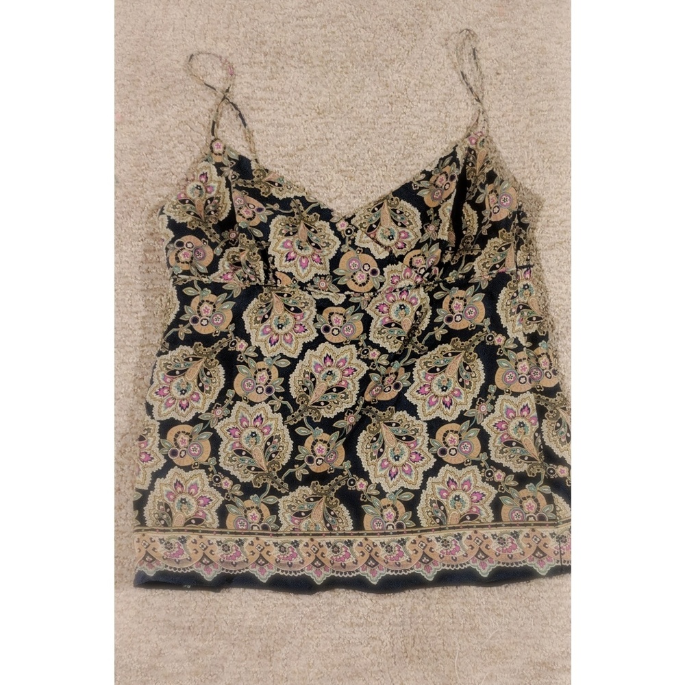 One-of-a-kind Silk Cami, print